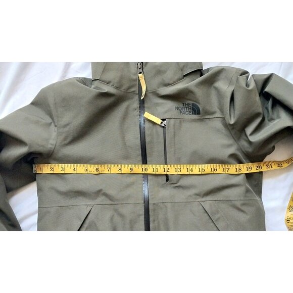 North Face Gortex Boys Winter Jacket Green Yellow  14-16 Large - Picture 3 of 7
